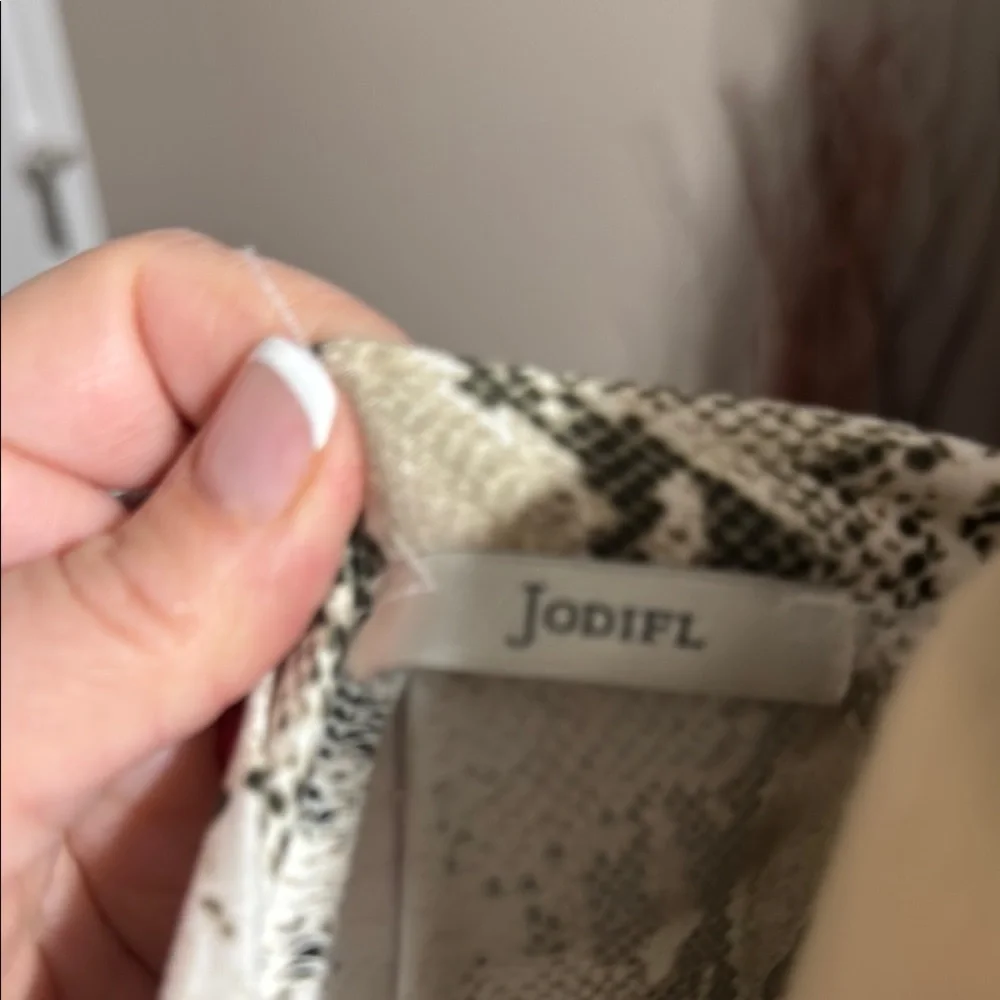 Snakeskin Print Long Sleeve Dress - Picture 2 of 3